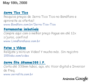 Adsense com onte diferente